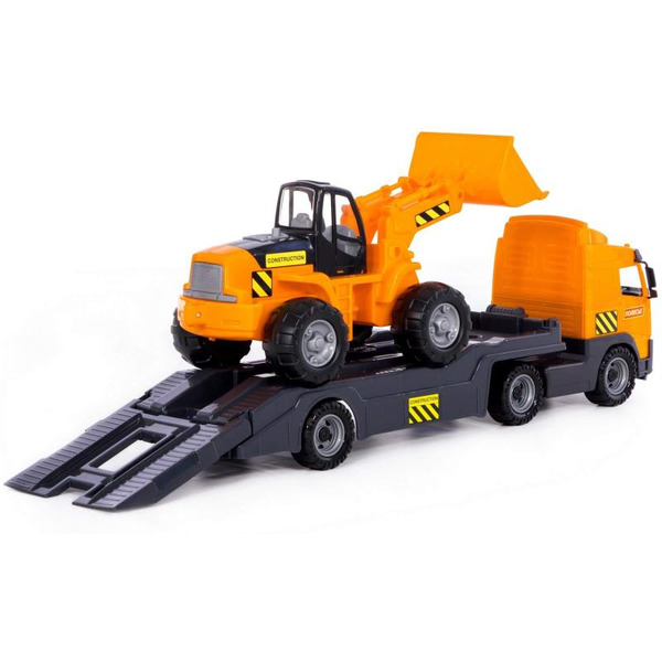 Автомобиль-трейлер + трактор-погрузчик Полесье 58423