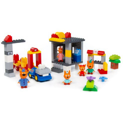 Конструктор Полесье Макси. Три кота. Путешествие на поезде 94937