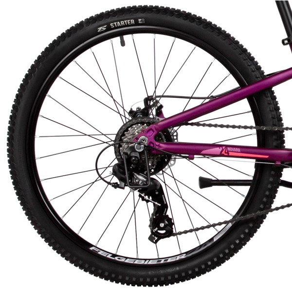 Велосипед Novatrack Novara 6.D 2025 24AHD.NOVARA.10VL5 (фиолетовый)