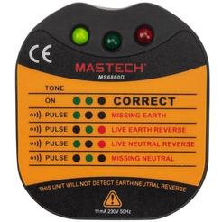 Тестер розеток MASTECH MS6860D 13-1260