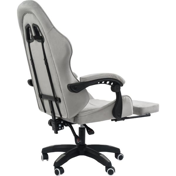 Вибромассажное кресло Calviano 1584 (велюр, серый)