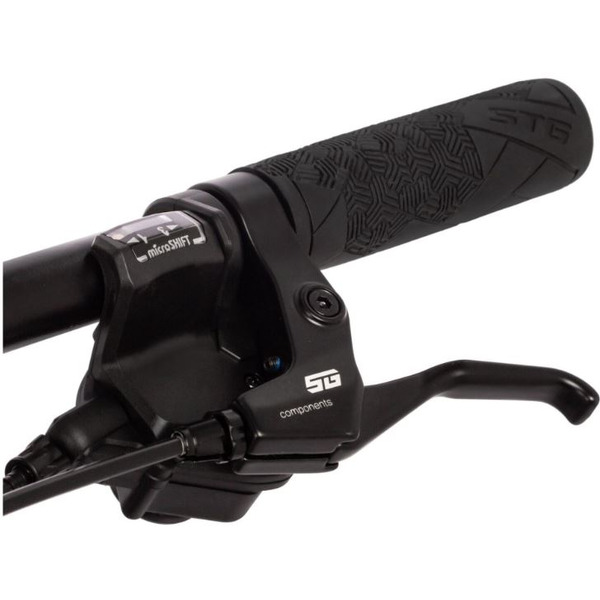 Велосипед Foxx Atlantic 27.5 р.16 2024 27AHD.ATLANTIC.16G (черный/зеленый)