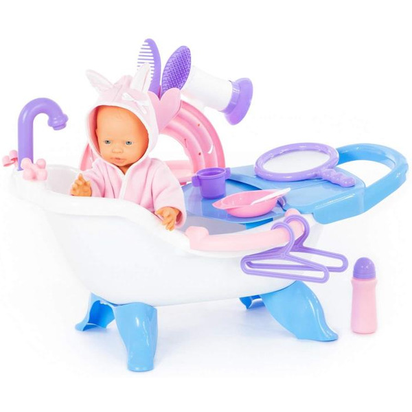 Набор для купания кукол Полесье №2 с аксессуарами и пупсом 83432