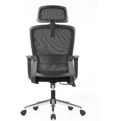 Кресло компьютерное SitZone U-060A сетка/ткань,черный,крестов.хром