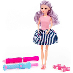 Кукла Полесье Ксюша у парикмахера + аксессуары (5 элементов) (в коробке №3) 2642
