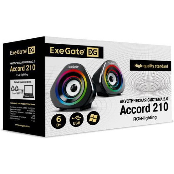 Акустическая система ExeGate Accord 210 (EX289680RUS)