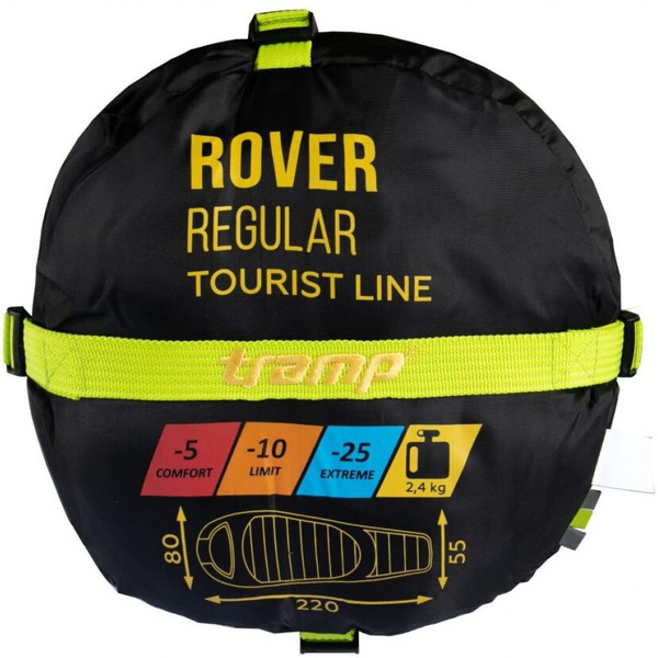 Спальный мешок TRAMP Rover Regular ( левый ) 220*80*55 см (-25°C)