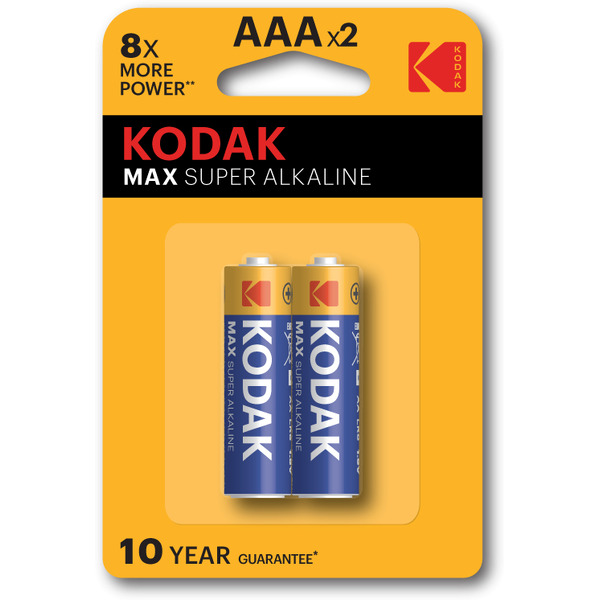 Батарейка щелочная Kodak МАХ LR03-2BL [K3A-2 ] 30952874-RU1