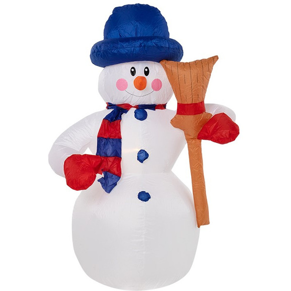 3D-фигура Neon-Night Снеговик с метлой 180 см 511-122
