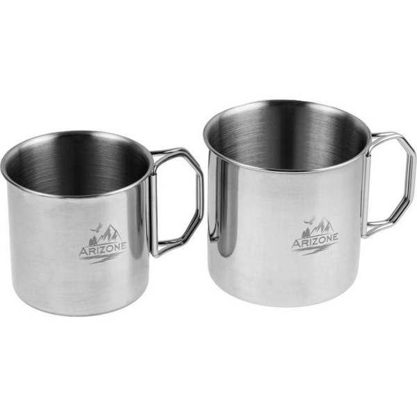 Кружки стальные со складными ручками ARIZONE 42-250350