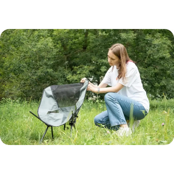 Кресло складное туристическое Xcamp С01 (серый)