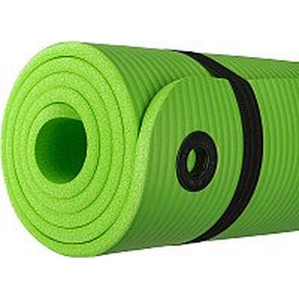 Коврик для йоги и фитнеса Sundays Fitness IR97506 (180x60x1см, зеленый)