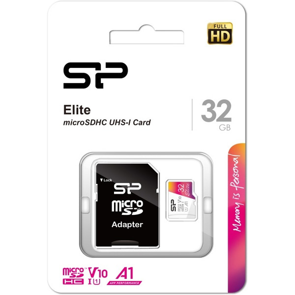 Карта памяти Silicon-Power Elite microSDHC SP032GBSTHBV1V20SP 32GB (с адаптером)