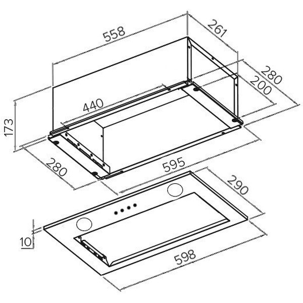Вытяжка GrandGermes Spa 60 (черный)