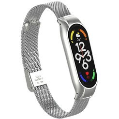 Ремешок Bingo Stainless Grid для XIAOMI Mi Band 7 (серебристый)