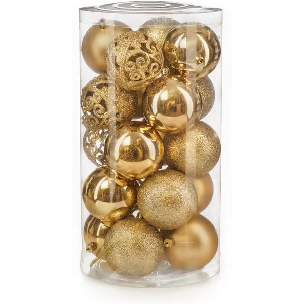 Набор новогодних шаров Ausini VT25-04018-1