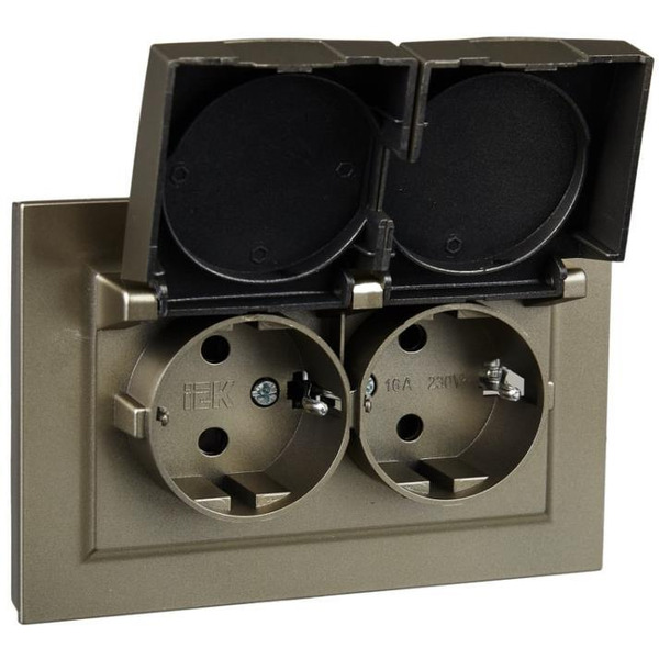 Розетка IEK Brite BR-R26-16-44-K37-F