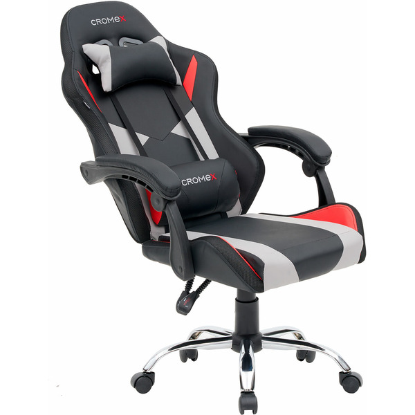 Кресло компьютерное CROMEX Quantum GM-155 (532955) черный/серый/красный
