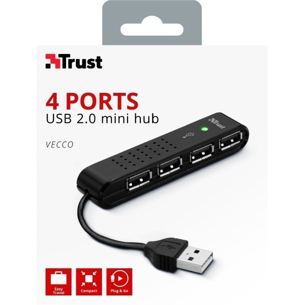 USB-хаб TRUST VECCO 4P USB2 MN HUB