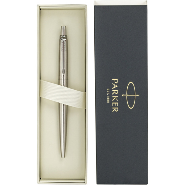 Ручка PARKER Jotter Core Stainless Steel CT (ежедневник А5 черный, пакет, 880891)