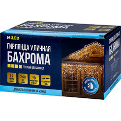 Светодиодная бахрома Miled НГУ-0084 (теплый белый)