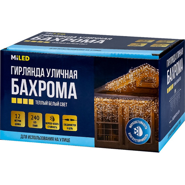 Светодиодная бахрома Miled НГУ-0084 (теплый белый)