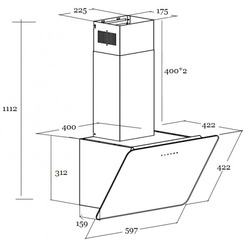 Кухонная вытяжка Schtoff Titan 60 (белый)