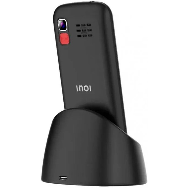Мобильный телефон INOI 148 Senior 4G + ЗУ WC-112 (черный)