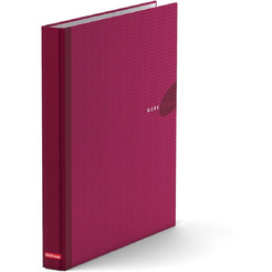 Файл-регистратор Erich Krause А4/35мм на 4 кольцах WORK INSIDE, ламинированный, бордовый 19875