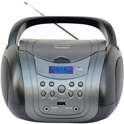 Магнитола TELEFUNKEN TF-CSRP3499BGRB (серый с черным)