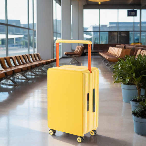 Чемодан DoubleW 005# (M, желтый)