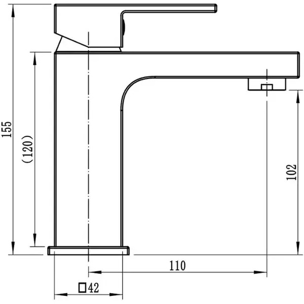 Смеситель Wellerein Linea 21LN26 (черный)