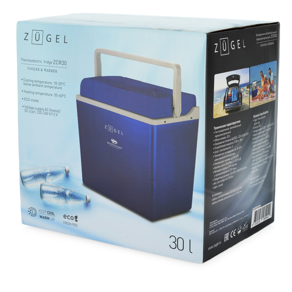 Автохолодильник ZUGEL ZCR30 (синий)