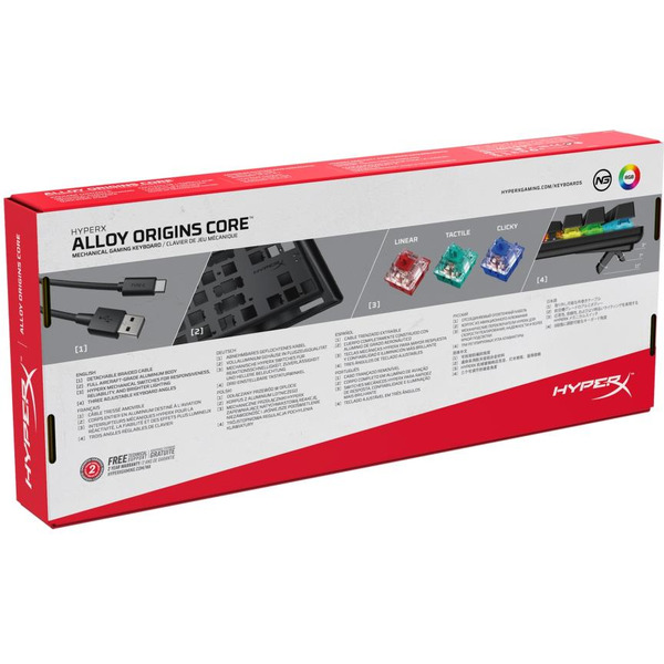 Клавиатура HyperX Alloy Origins Core HX-KB7RDX-RU (4P5P3AA#ABA)