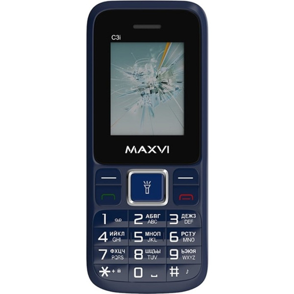 Мобильный телефон Maxvi C3i (маренго)