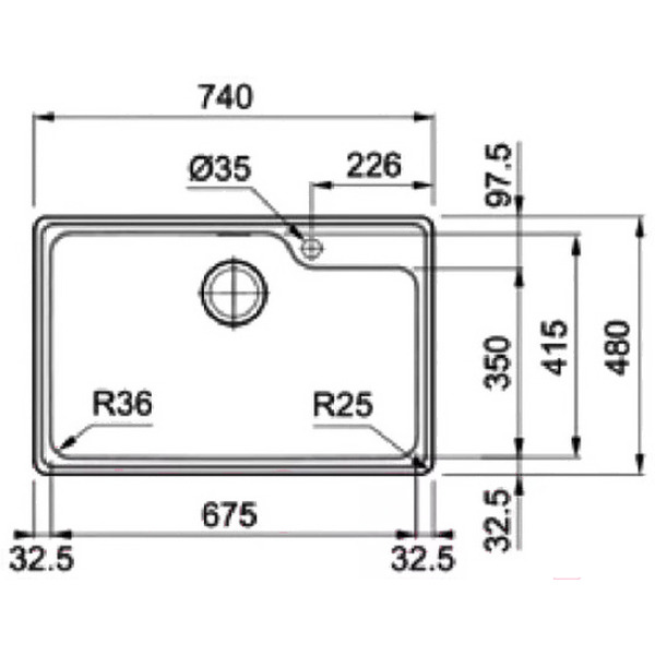 Кухонная мойка Franke Bell BCX 610-74 TL 101.0689.946