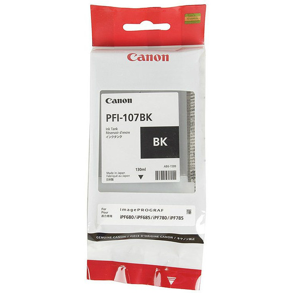 Чернильница CANON PFI 107BK для принтера IPF 670/770/780/785 черная (130 мл)