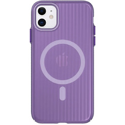 Задняя накладка CASE Translucent Strip Apple iPhone 11 (фиолетовый)