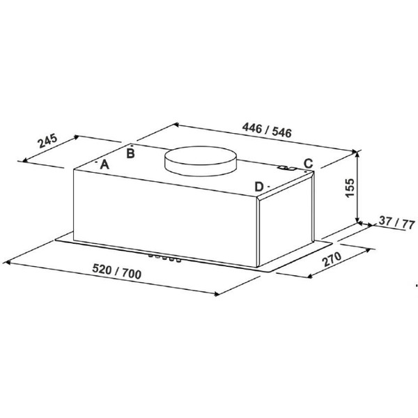 Вытяжка ZORG Cendy 1000 52 M (нержавеющая сталь)