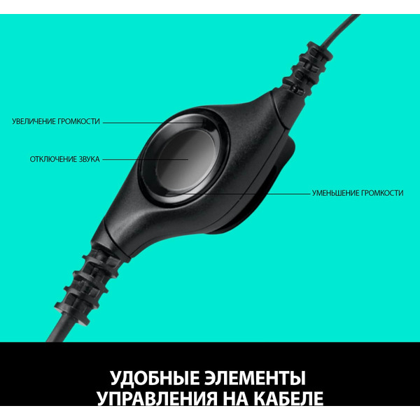 Гарнитура LOGITECH Computer Headset H390 (L981-000406)