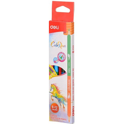 Карандаши цветные двухсторонние DELI "Color Run" C00500