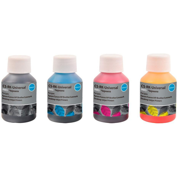 Заправочный набор Cactus CS-RK-Universal (голубой/пурпурный/желтый/черный)