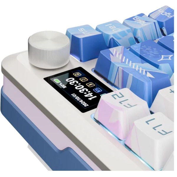 Клавиатура Redragon Flekact Pro (белый/сиреневый/синий)