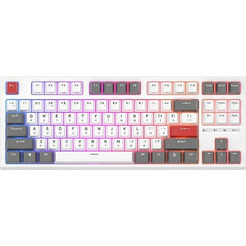 Клавиатура Royal Kludge RK-R87 White/Gray/Red (Blue switch)