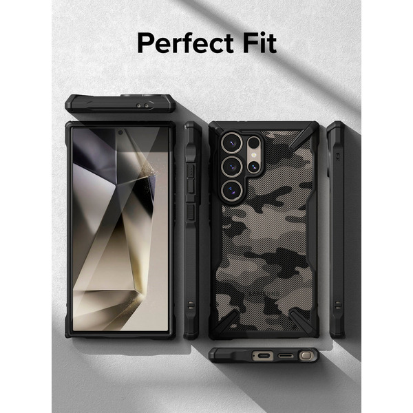Чехол Ringke FUSION X для Galaxy S24 Ultra CAMO BLACK
