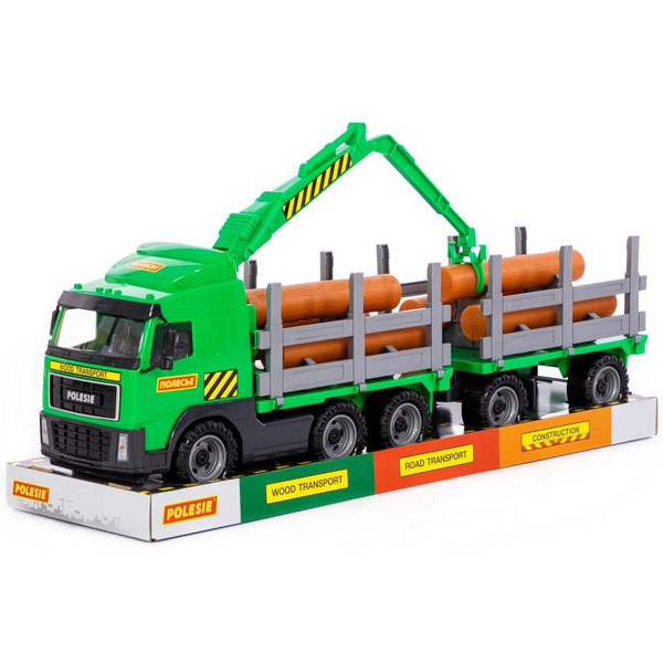 Автомобиль-лесовоз с прицепом Полесье 58348