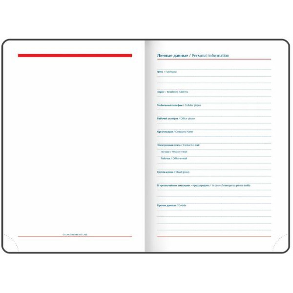 Ежедневник GALANT недатированный Ritter 114465 (красный)