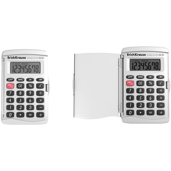 Калькулятор Erich Krause PC-131 Classic 62015 (белый)