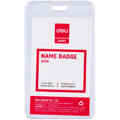 Бейдж на клипсе DELI 5753 (50 шт.)