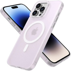 Задняя накладка CASE Translucent Strip Apple iPhone 14 Pro Max (белый)